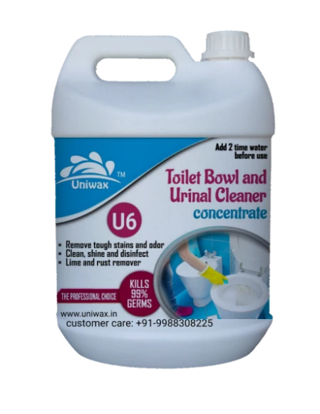U6 Toilet Cleaner Concentrate – Cost-Effective 5L Makes 30L, Kills Germs & Removes Stains - 5kg